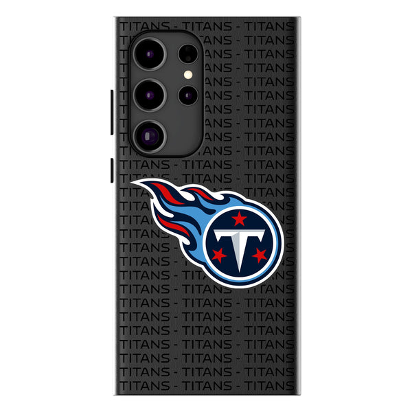 Tennessee Titans Text Backdrop Galaxy MagSafe Compatible Phone Case