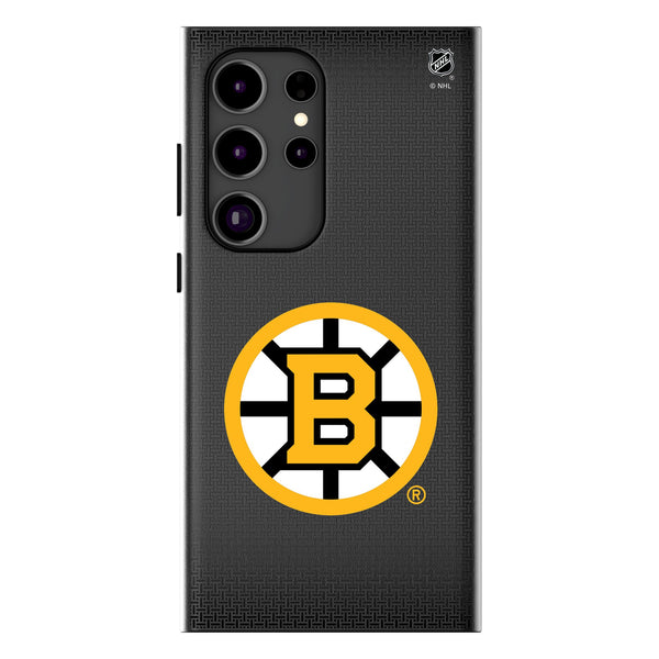 Boston Bruins Linen Galaxy MagSafe Compatible Phone Case for Samsung Galaxy