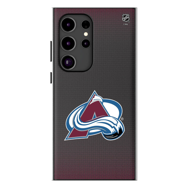 Colorado Avalanche Linen Galaxy MagSafe Compatible Phone Case