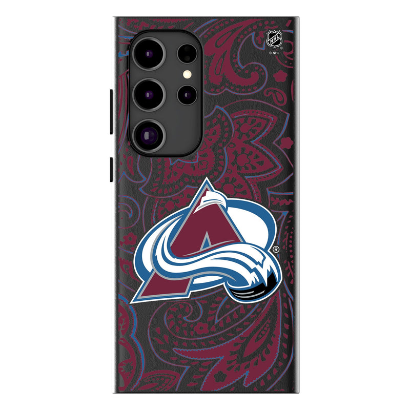 Colorado Avalanche Paisley Galaxy MagSafe Compatible Phone Case for Samsung Galaxy