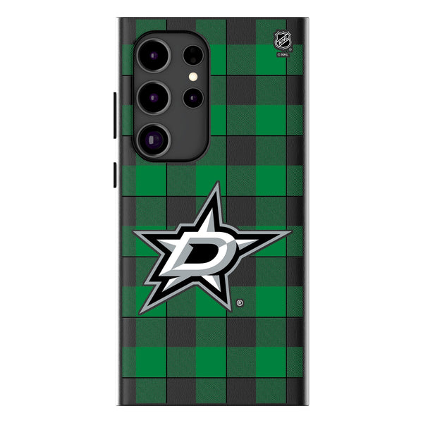 Dallas Stars Plaid Galaxy MagSafe Compatible Phone Case