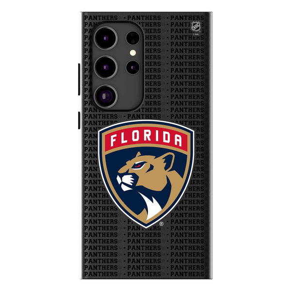 Florida Panthers Text Backdrop Galaxy MagSafe Compatible Phone Case