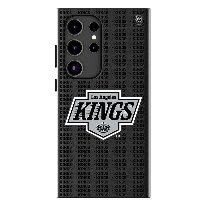 LA Kings Text Backdrop Galaxy MagSafe Compatible Phone Case