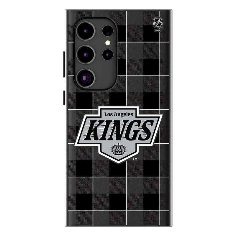 LA Kings Plaid Galaxy MagSafe Compatible Phone Case