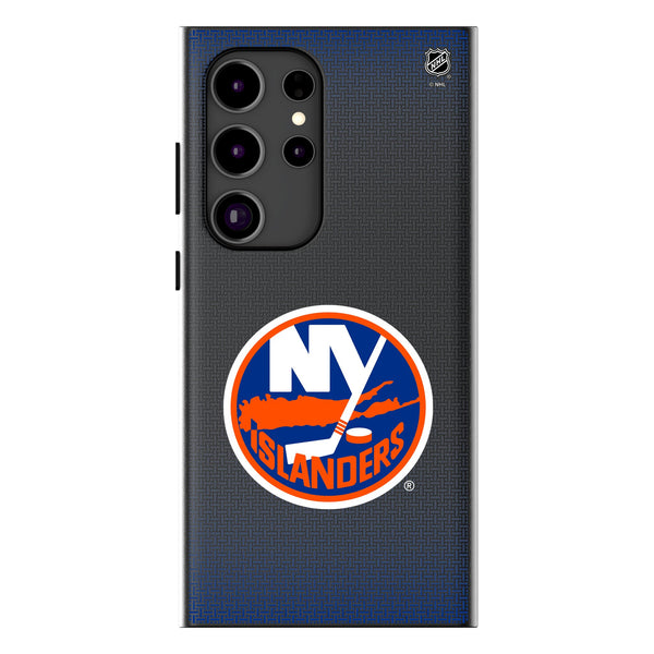 New York Islanders Linen Galaxy MagSafe Compatible Phone Case