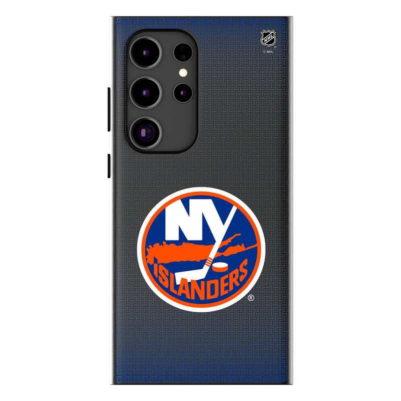 New York Islanders Linen Galaxy MagSafe Compatible Phone Case