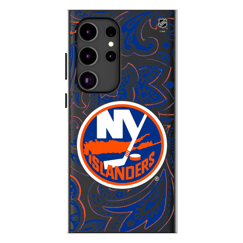 New York Islanders Paisley Galaxy MagSafe Compatible Phone Case