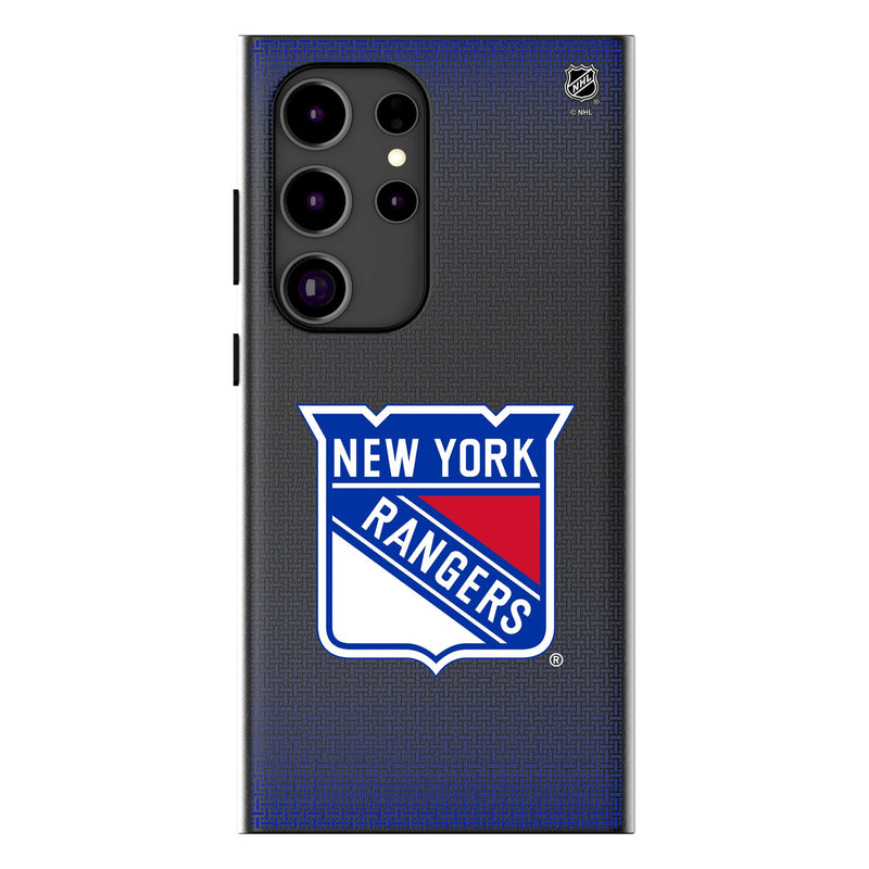 New York Rangers Linen Galaxy MagSafe Compatible Phone Case