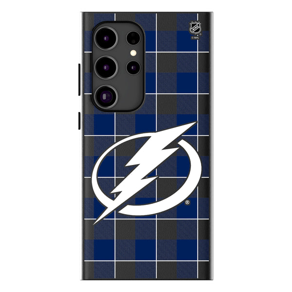 Tampa Bay Lightning Plaid Galaxy MagSafe Compatible Phone Case