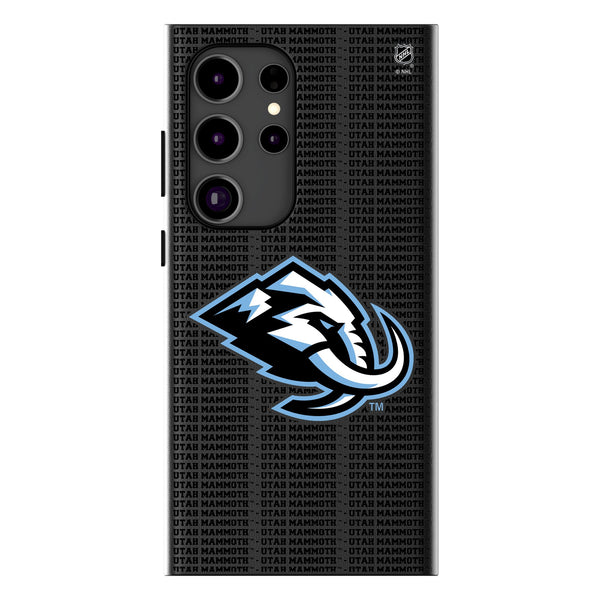 Utah Mammoth Text Backdrop Galaxy MagSafe Compatible Phone Case for Samsung Galaxy