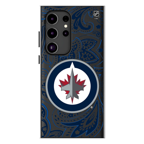 Winnipeg Jets Paisley Galaxy MagSafe Compatible Phone Case