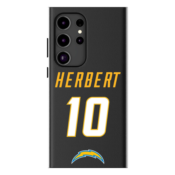 Justin Herbert Los Angeles Chargers 10 Ready Galaxy MagSafe Compatible Phone Case for Samsung Galaxy