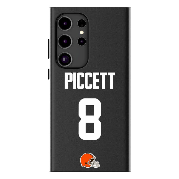 Kenny Pickett Cleveland Browns 8 Game Tactic Galaxy MagSafe Compatible Phone Case for Samsung Galaxy