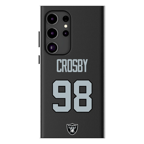 Maxx Crosby Las Vegas Raiders 98 Ready Galaxy MagSafe Compatible Phone Case for Samsung Galaxy
