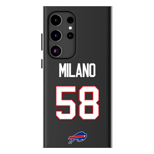 Matt Milano Buffalo Bills 58 Ready Galaxy MagSafe Compatible Phone Case for Samsung Galaxy