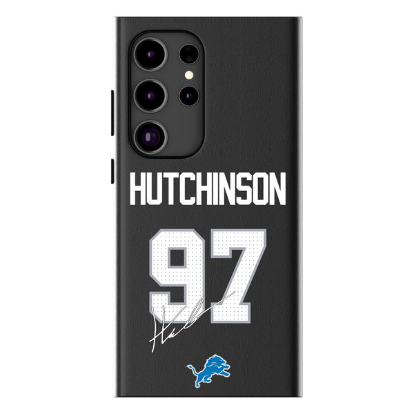 Aidan Hutchinson Detroit Lions 97 Ready Galaxy MagSafe Compatible Phone Case for Samsung Galaxy