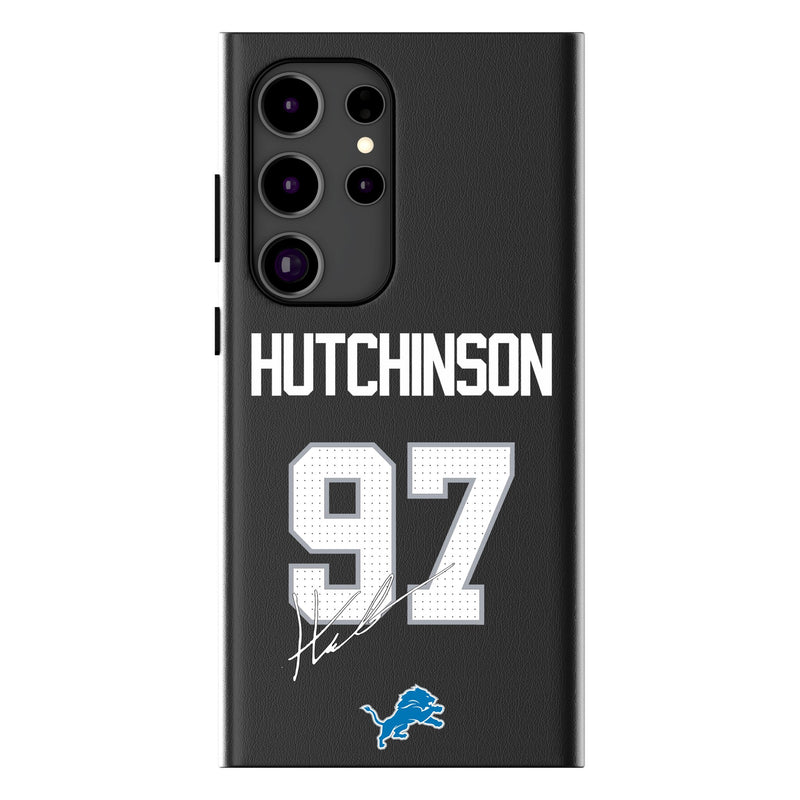 Aidan Hutchinson Detroit Lions 97 Ready Galaxy MagSafe Compatible Phone Case for Samsung Galaxy