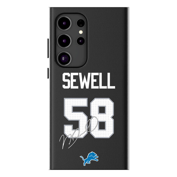 Penei Sewell Detroit Lions 58 Ready Galaxy MagSafe Compatible Phone Case for Samsung Galaxy