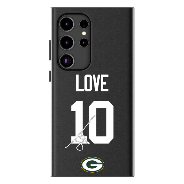 Jordan Love Green Bay Packers 10 Ready Galaxy MagSafe Compatible Phone Case for Samsung Galaxy