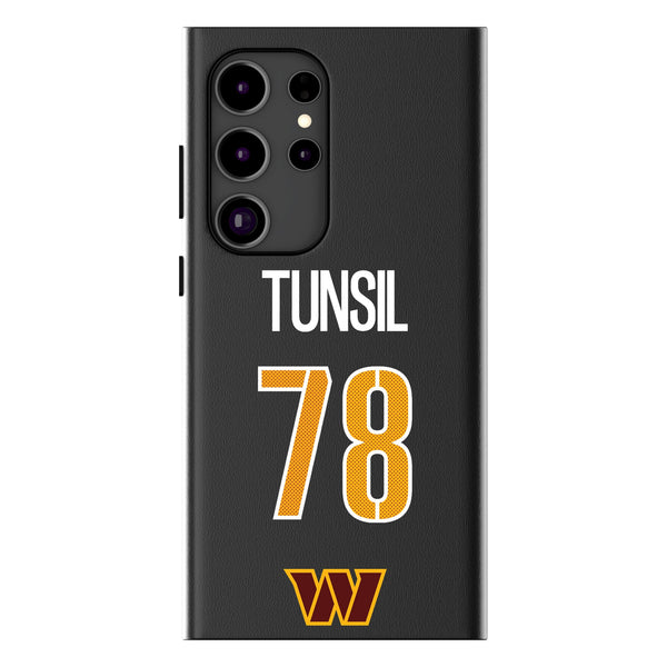Laremy Tunsil Washington Commanders 78 Game Tactic Galaxy MagSafe Compatible Phone Case for Samsung Galaxy