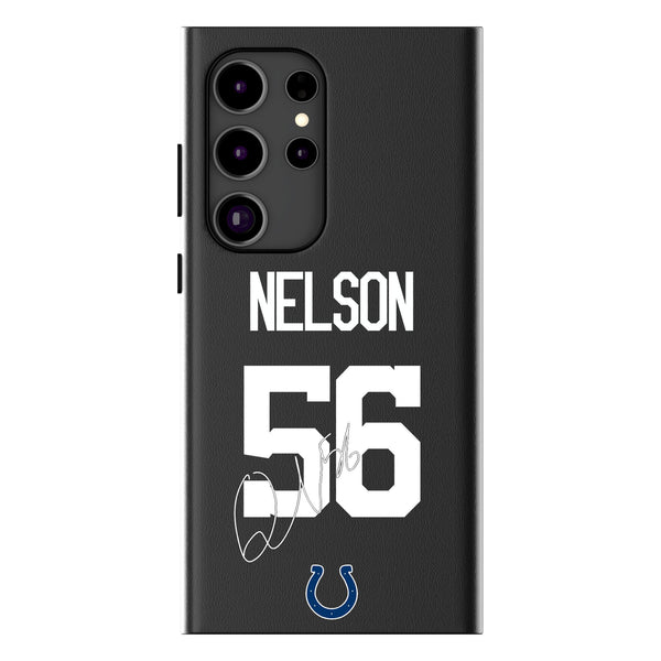 Quenton Nelson Indianapolis Colts 56 Ready Galaxy MagSafe Compatible Phone Case for Samsung Galaxy