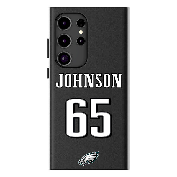 Lane Johnson Philadelphia Eagles 65 Ready Galaxy MagSafe Compatible Phone Case for Samsung Galaxy