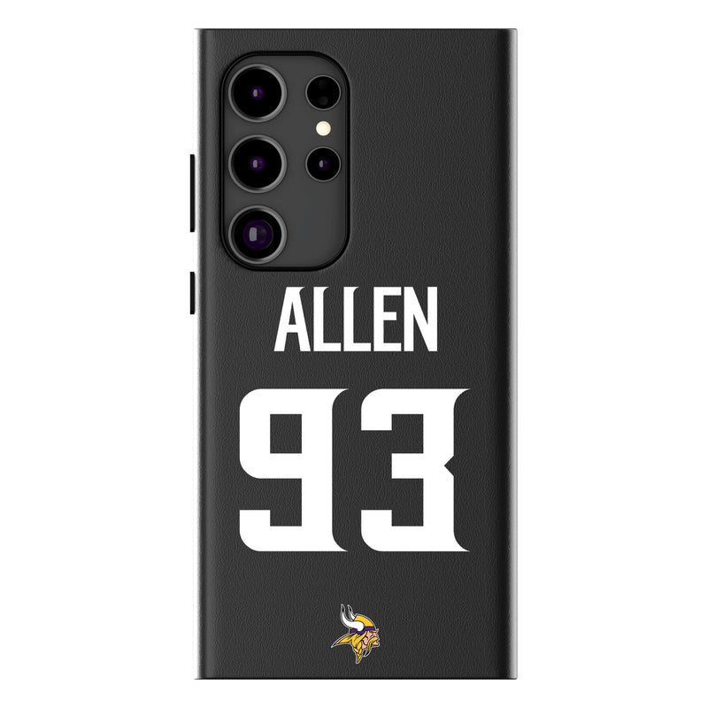 Jonathan Allen Minnesota Vikings 93 Game Tactic Galaxy MagSafe Compatible Phone Case for Samsung Galaxy