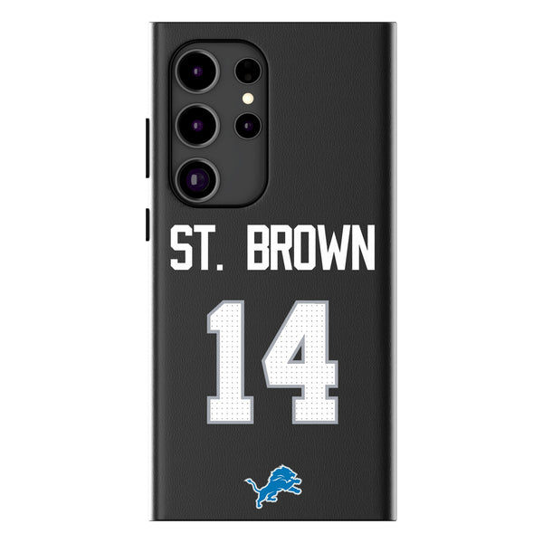 Amon-Ra St. Brown Detroit Lions 14 Ready Galaxy MagSafe Compatible Phone Case for Samsung Galaxy