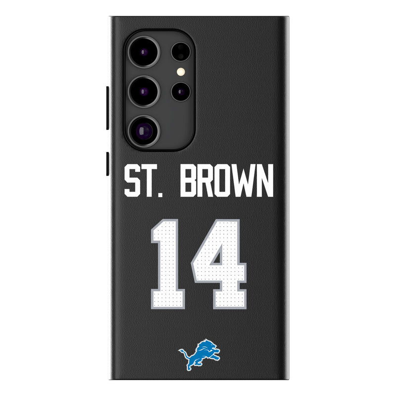 Amon-Ra St. Brown Detroit Lions 14 Ready Galaxy MagSafe Compatible Phone Case for Samsung Galaxy