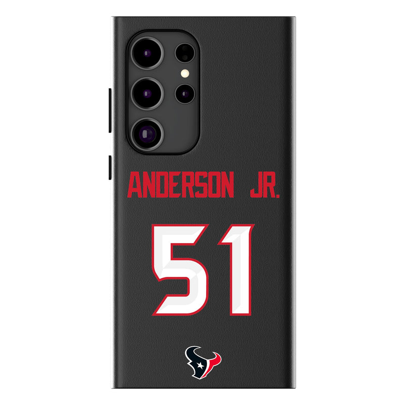 Will Anderson Jr. Houston Texans 51 Ready Galaxy MagSafe Compatible Phone Case for Samsung Galaxy