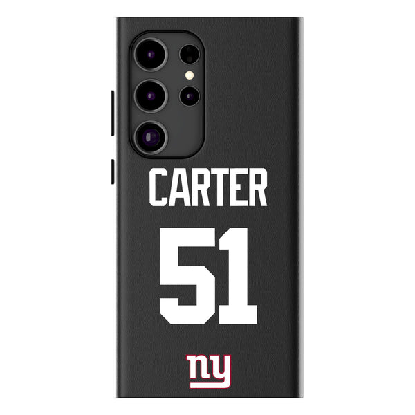 Abdul Carter New York Giants 51 Game Tactic Galaxy MagSafe Compatible Phone Case for Samsung Galaxy