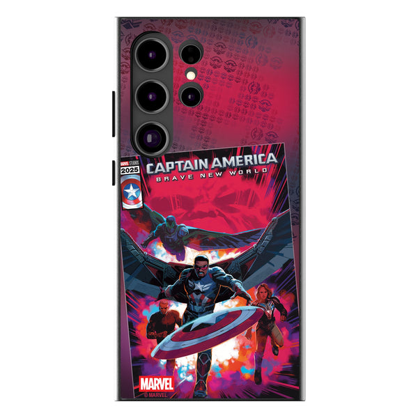 Marvel Avengers Sam Wilson Captain America Cover Art Galaxy MagSafe Compatible Phone Case for Samsung Galaxy