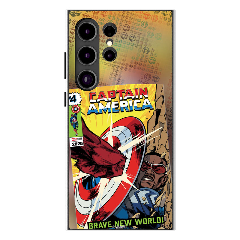Marvel Avengers Sam Wilson Captain America Classic Cover Galaxy MagSafe Compatible Phone Case for Samsung Galaxy