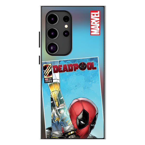 Marvel Deadpool Wolverine Cover Art Galaxy MagSafe Compatible Phone Case