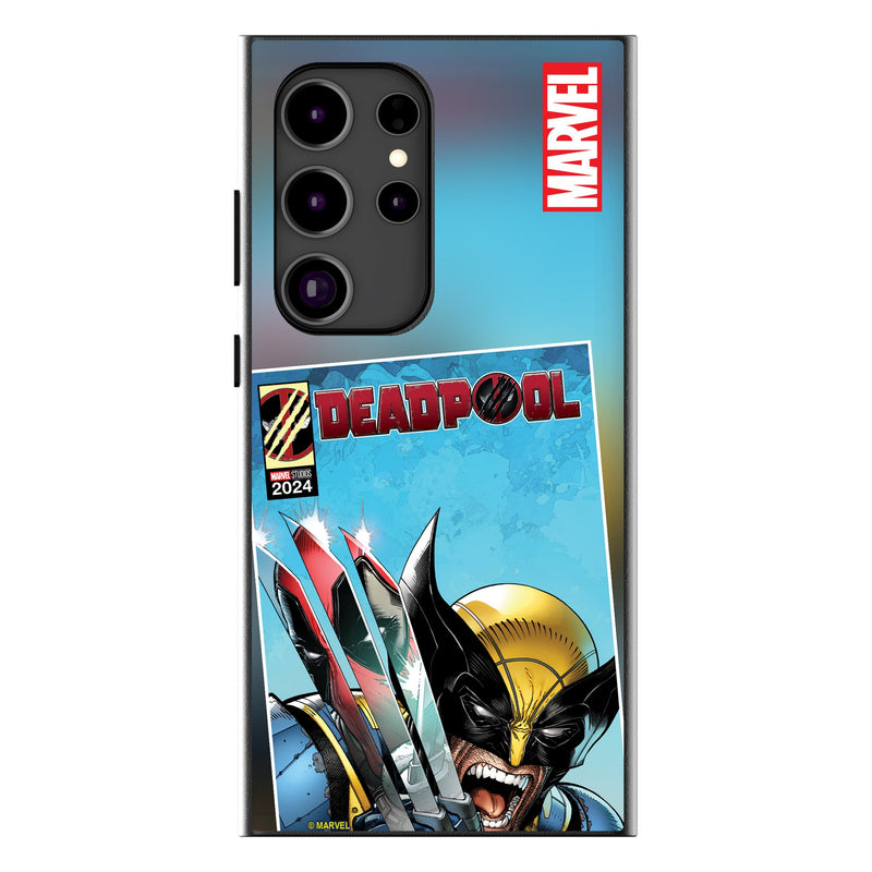 Marvel Deadpool Wolverine Cover Art Galaxy MagSafe Compatible Phone Case