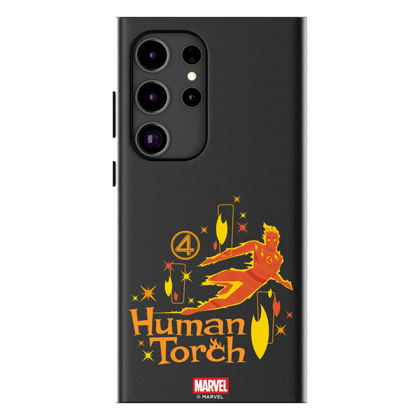 Marvel Human Torch Badge Galaxy MagSafe Compatible Phone Case for Samsung Galaxy