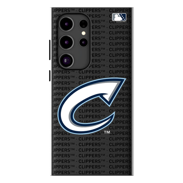 Columbus Clippers Text Backdrop Galaxy MagSafe Compatible Phone Case