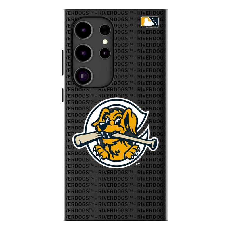 Charleston RiverDogs Text Backdrop Galaxy MagSafe Compatible Phone Case