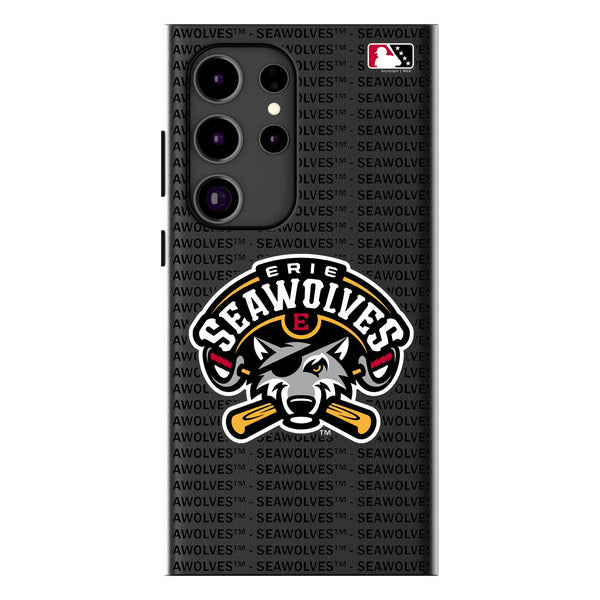 Erie SeaWolves Text Backdrop Galaxy MagSafe Compatible Phone Case