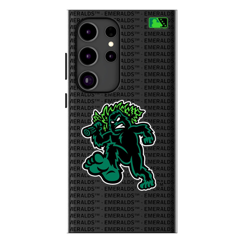 Eugene Emeralds Text Backdrop Galaxy MagSafe Compatible Phone Case