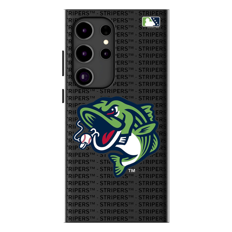 Gwinnett Stripers Text Backdrop Galaxy MagSafe Compatible Phone Case