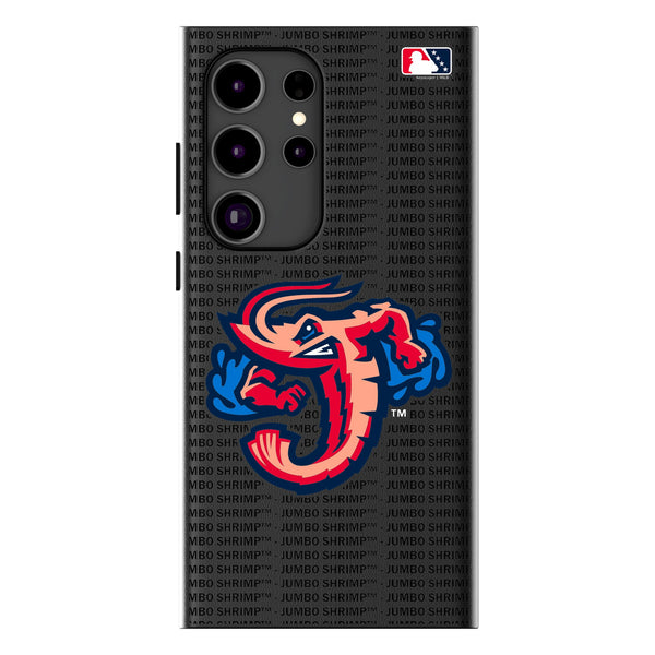 Jacksonville Jumbo Shrimp Text Backdrop Galaxy MagSafe Compatible Phone Case