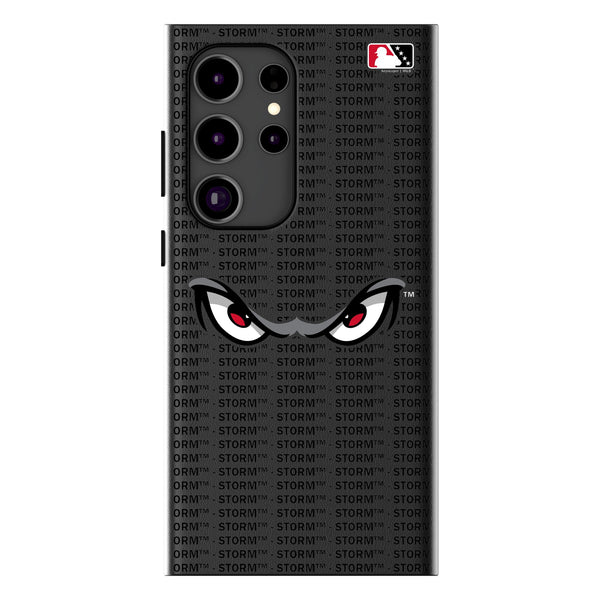 Lake Elsinore Storm Text Backdrop Galaxy MagSafe Compatible Phone Case