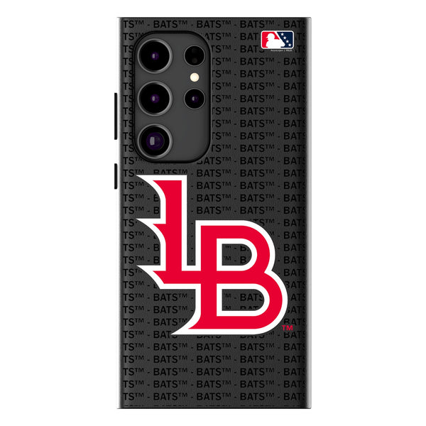 Louisville Bats Text Backdrop Galaxy MagSafe Compatible Phone Case