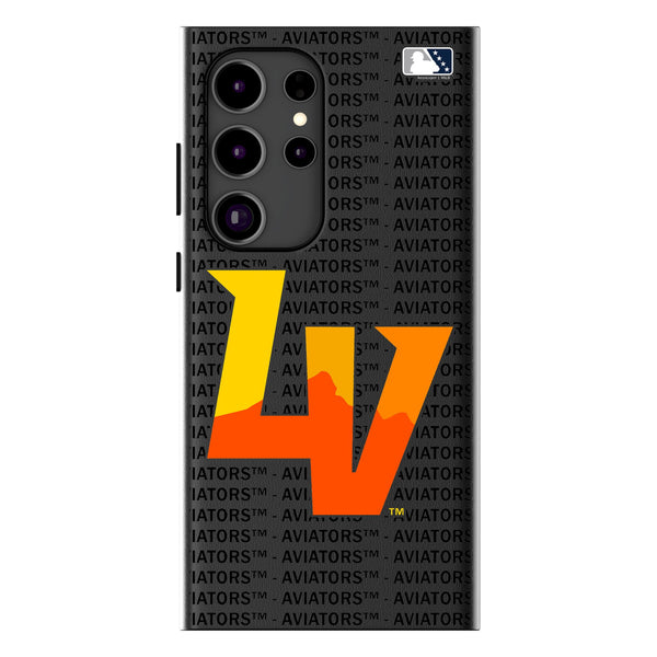 Las Vegas Aviators Text Backdrop Galaxy MagSafe Compatible Phone Case