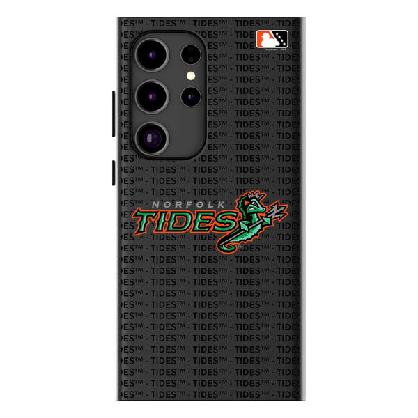 Norfolk Tides Text Backdrop Galaxy MagSafe Compatible Phone Case