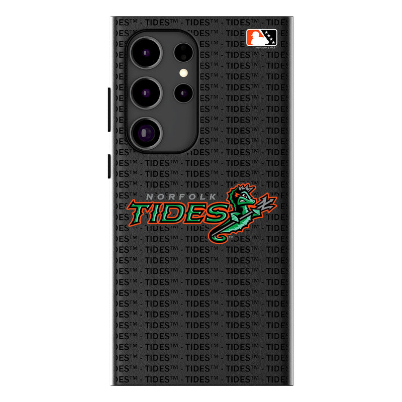 Norfolk Tides Text Backdrop Galaxy MagSafe Compatible Phone Case