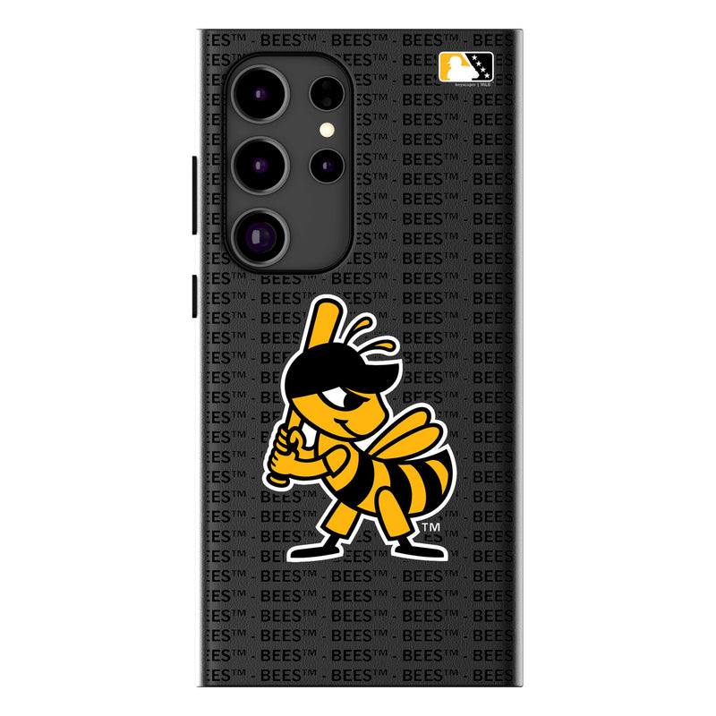 Salt Lake Bees Text Backdrop Galaxy MagSafe Compatible Phone Case