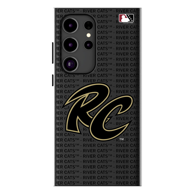 Sacramento River Cats Text Backdrop Galaxy MagSafe Compatible Phone Case