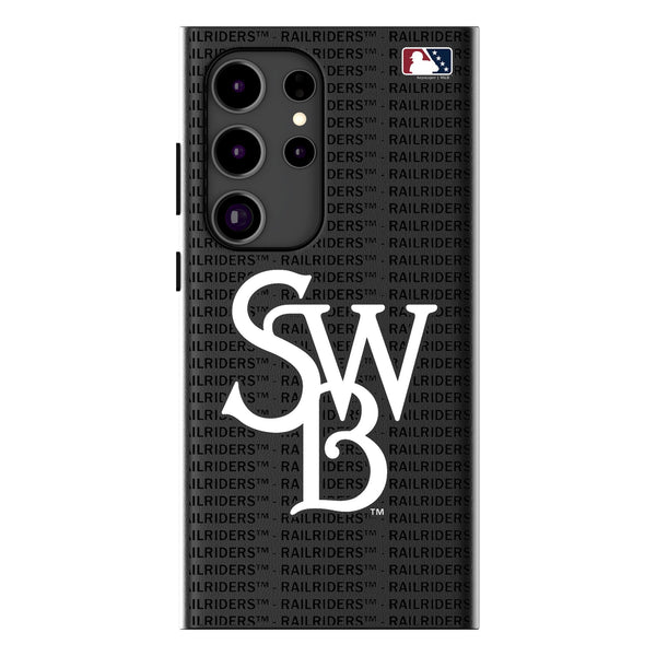 Scranton/Wilkes-Barre RailRiders Text Backdrop Galaxy MagSafe Compatible Phone Case